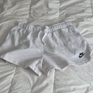 Nike Women's Light Gray Athletic Shorts